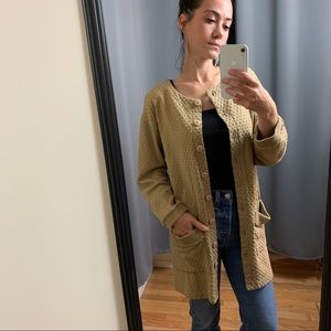 🚨SOLD Vintage Neiman Marcus Textured Cotton Cardigan